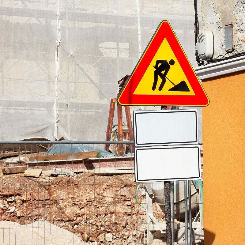 Work Zone Warning Boards
